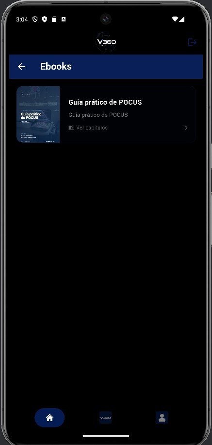 VEXUSbook na biblioteca de ebooks do App V360