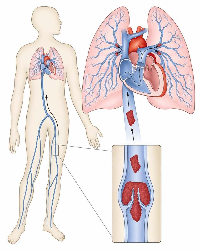 Do trombo venoso profundo ao tromboembolismo pulmonar