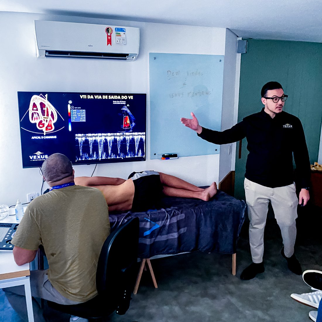 Aula prática de VTI da via de saída do VE