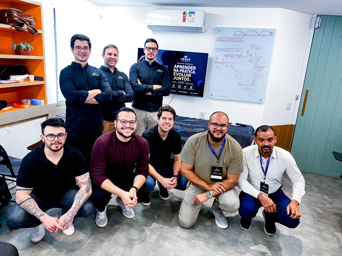 Turma do encontro presencial da Mentoria VEXUS